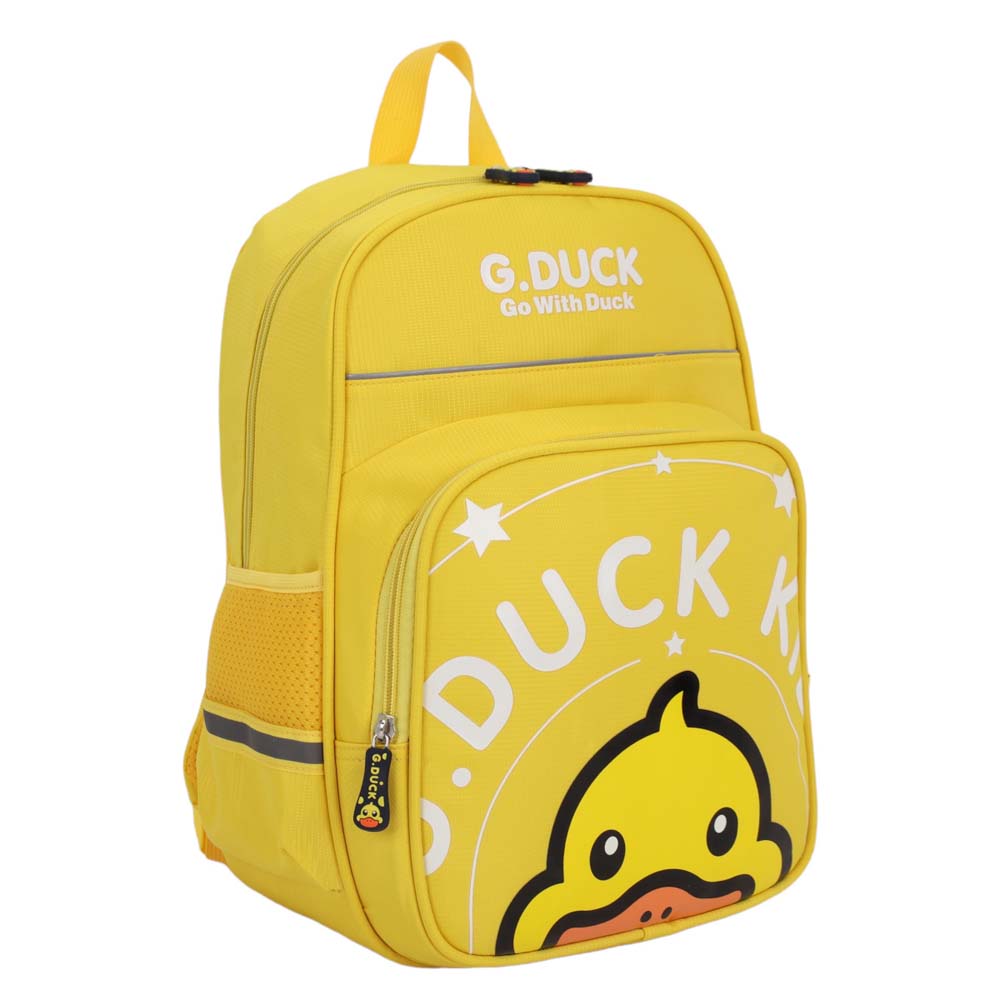 Рюкзак кокос "утёнок" жёлтый 28х38х16см эрг.спинка