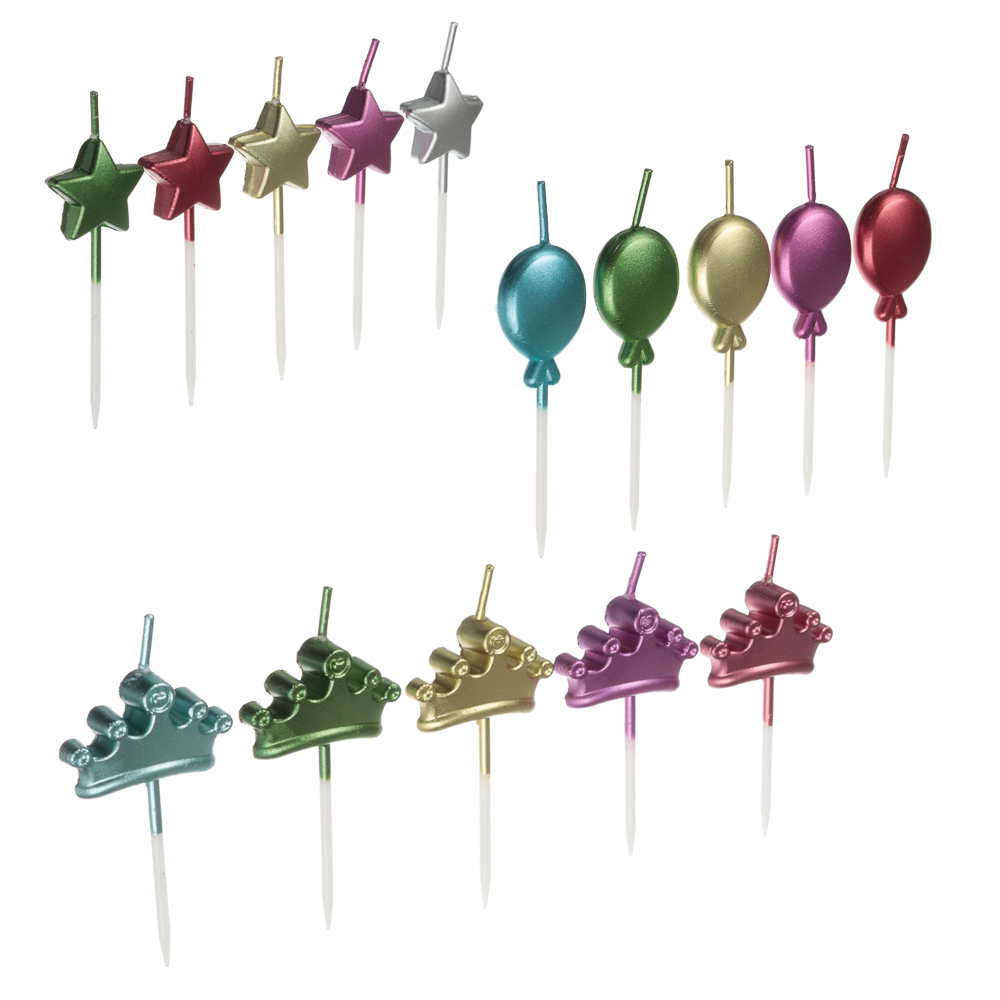 Свеча для торта фигурная 3 вида