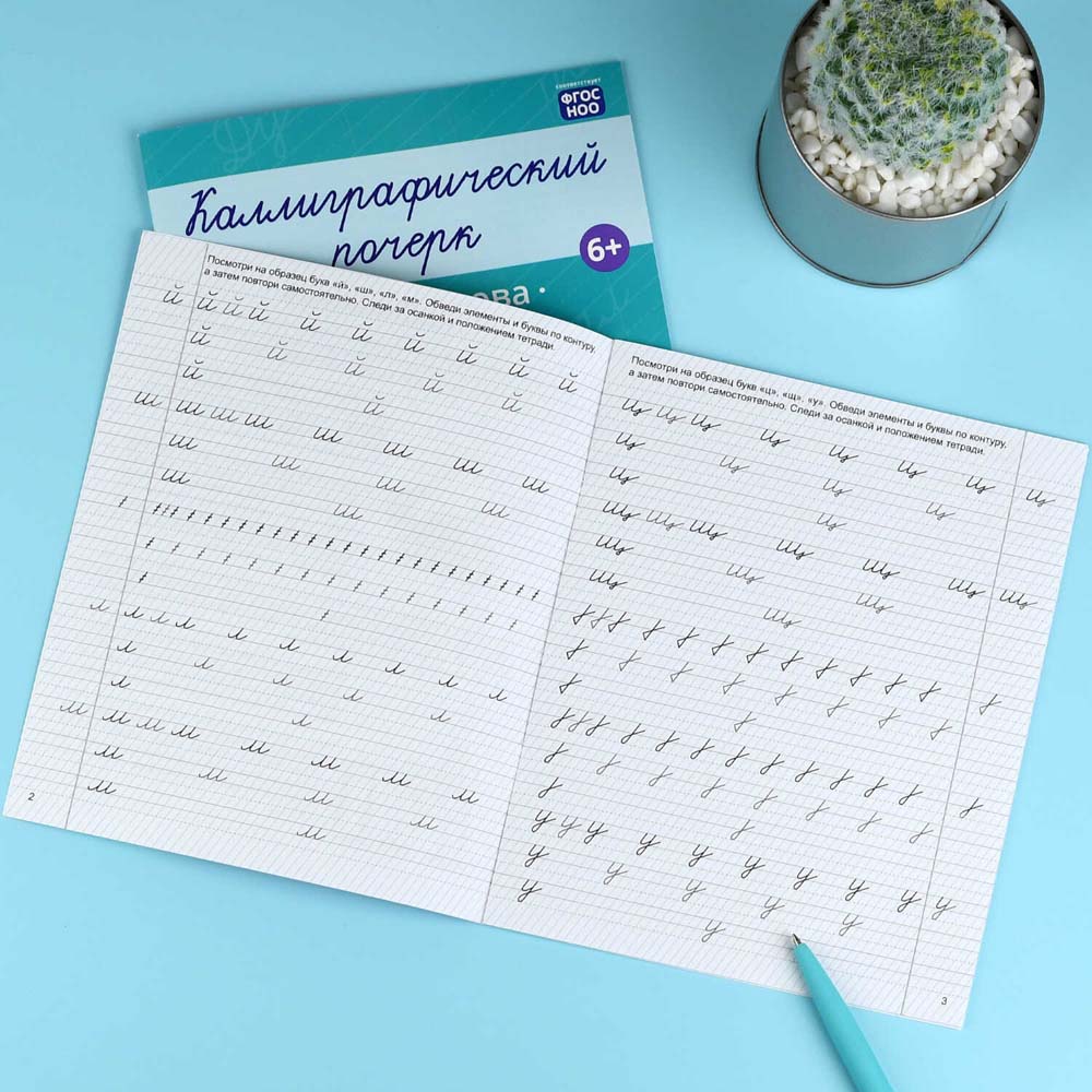 Прописи "каллиграфический почерк. буквы" (феникс+)