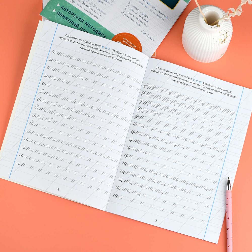Рабочая тетрадь "уроки чистописания. буквы" (феникс+)
