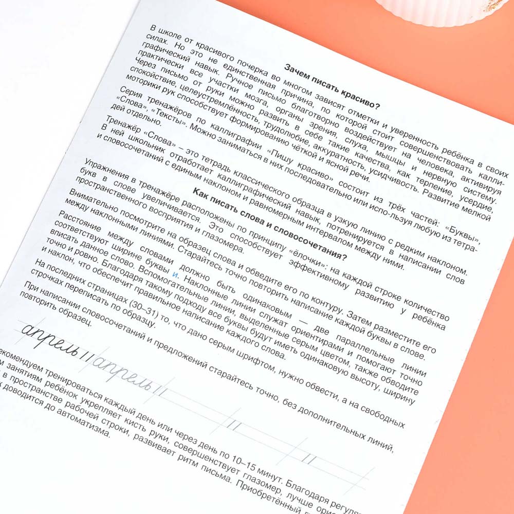 Рабочая тетрадь "уроки чистописания. слова" (феникс+)