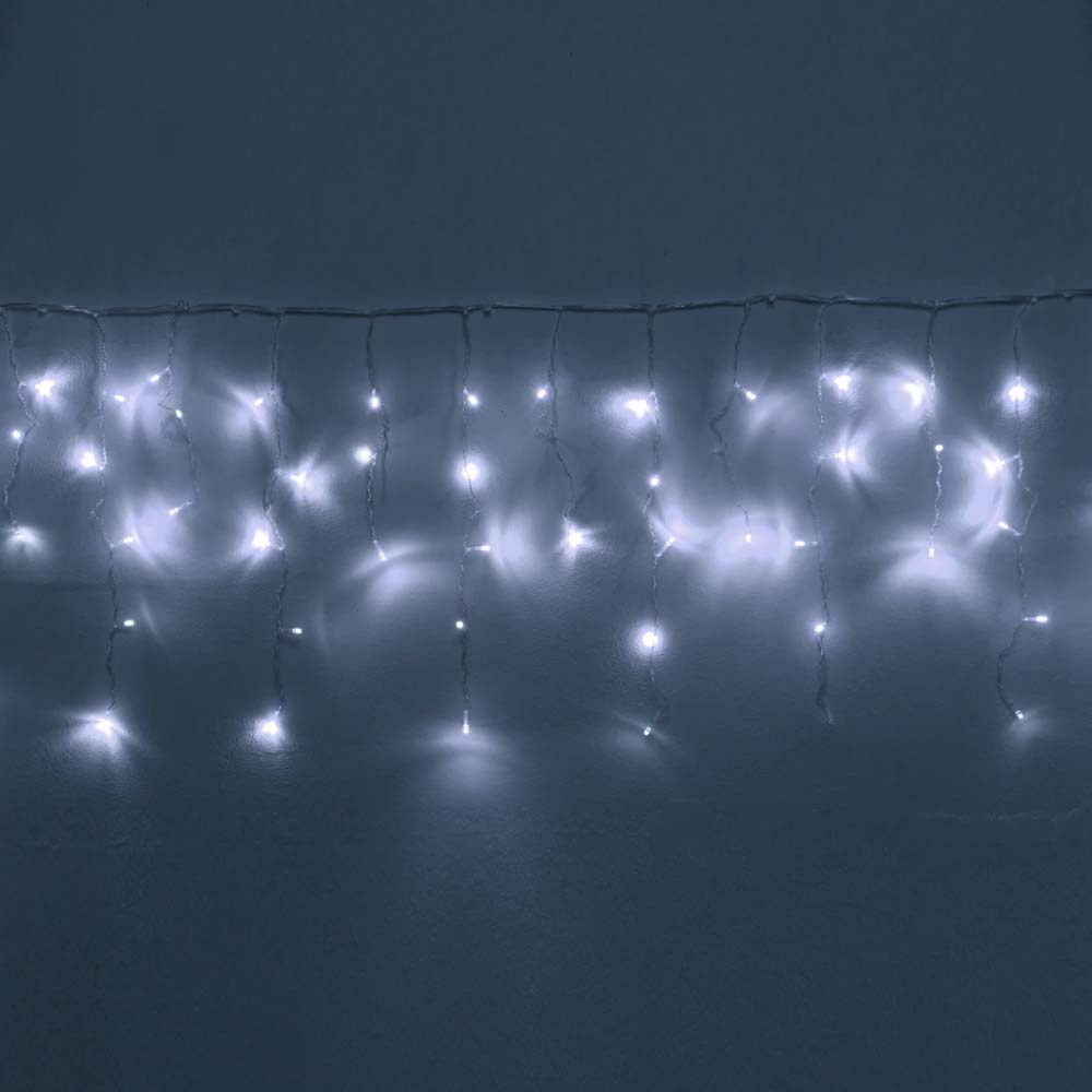 Гирлянда эл. бахрома "мерцание premium" led 120 ламп 3м 0,3х0,5см,1р белый, прозр.провод с возм.соед.