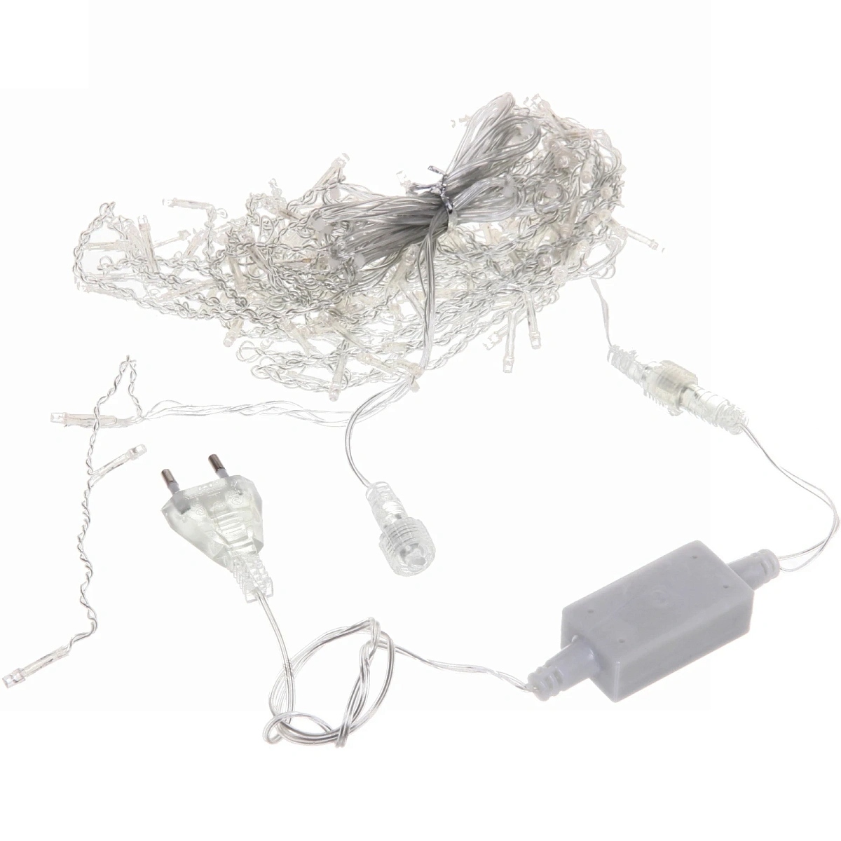 Гирлянда эл. бахрома "мерцание premium" led 120 ламп 3м 0,3х0,5см,1р белый, прозр.провод с возм.соед.