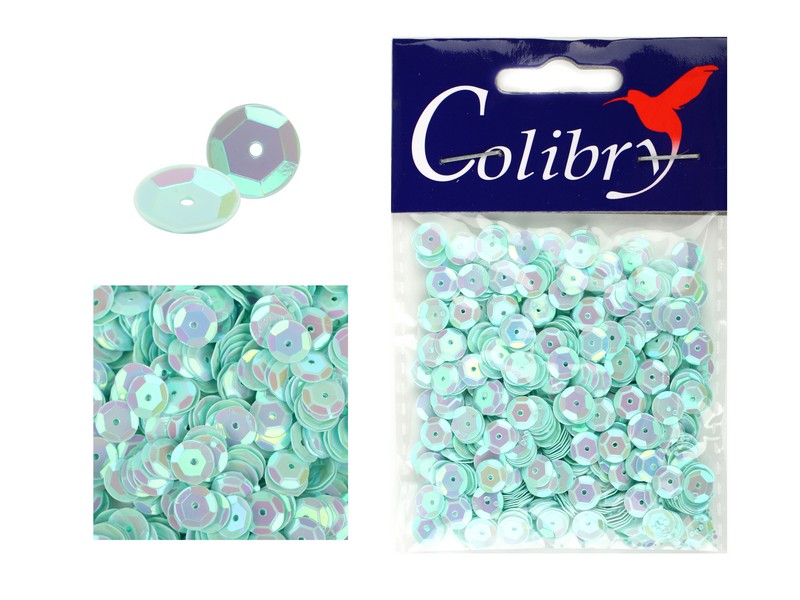 Пайетки "colibry" граненые голографические 6мм
