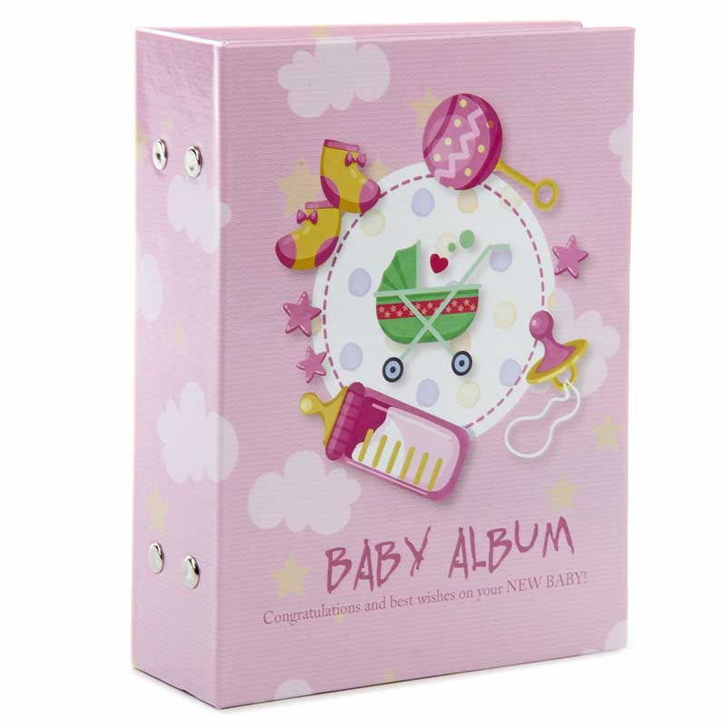 Альбом для фото на 100 ф.10х15см "baby" розовый