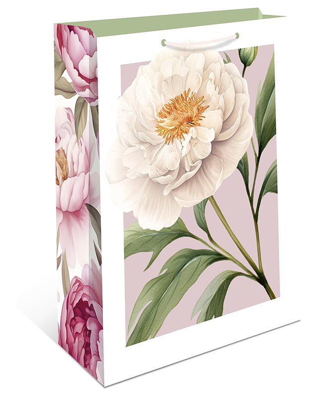 Пакет подарочный "цветы" (26х32см)