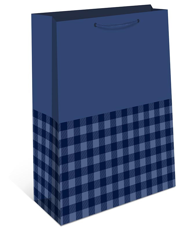Пакет подарочный "клетка" (26х32см)