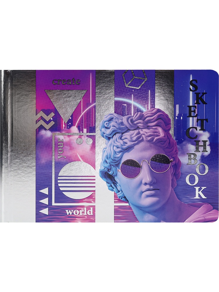 Скетчбук 225х174мм тв.обл. гребень "fashion" аполлон