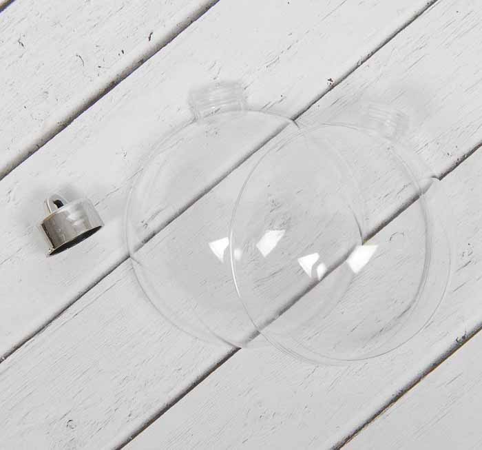 Шар-подвеска, заготовка раздельные части 8см с пуцкой