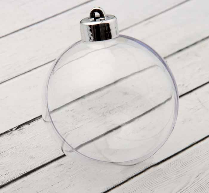 Шар-подвеска, заготовка раздельные части 8см с пуцкой