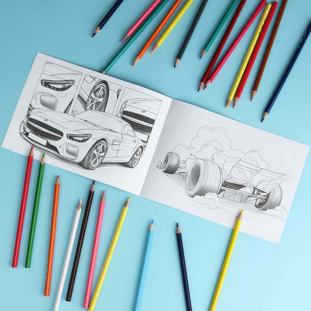 Раскраска "крутые гонки. спортивные машины" а5 (феникс+)