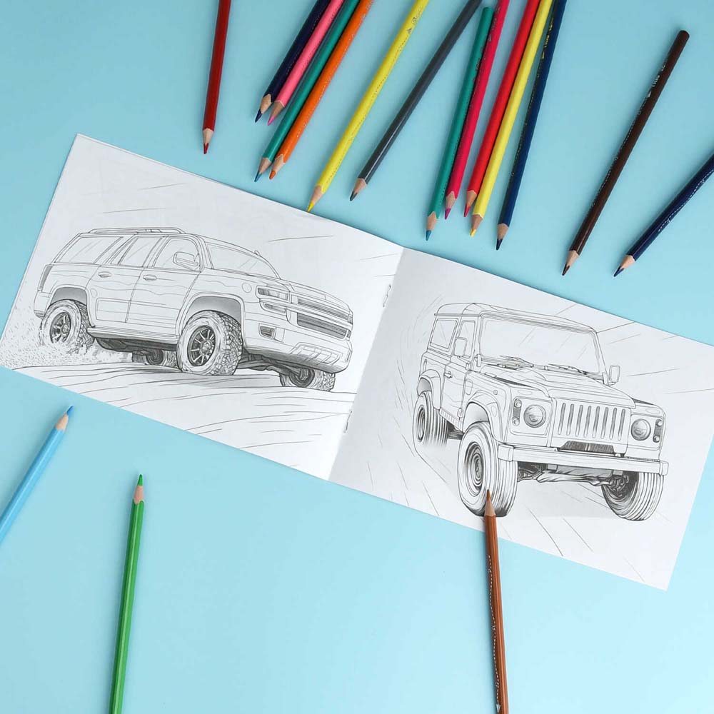 Раскраска "крутые гонки. внедорожники" а5 (феникс+)