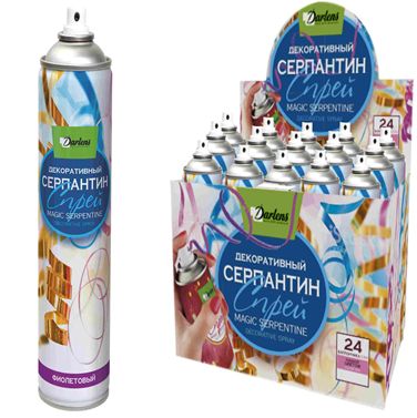 Снег-серпантин цветной 250мл