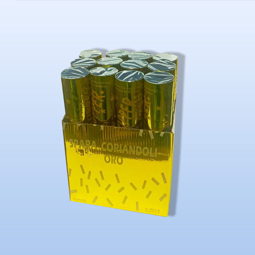 Хлопушка 30см наполнитель полоски асс-т