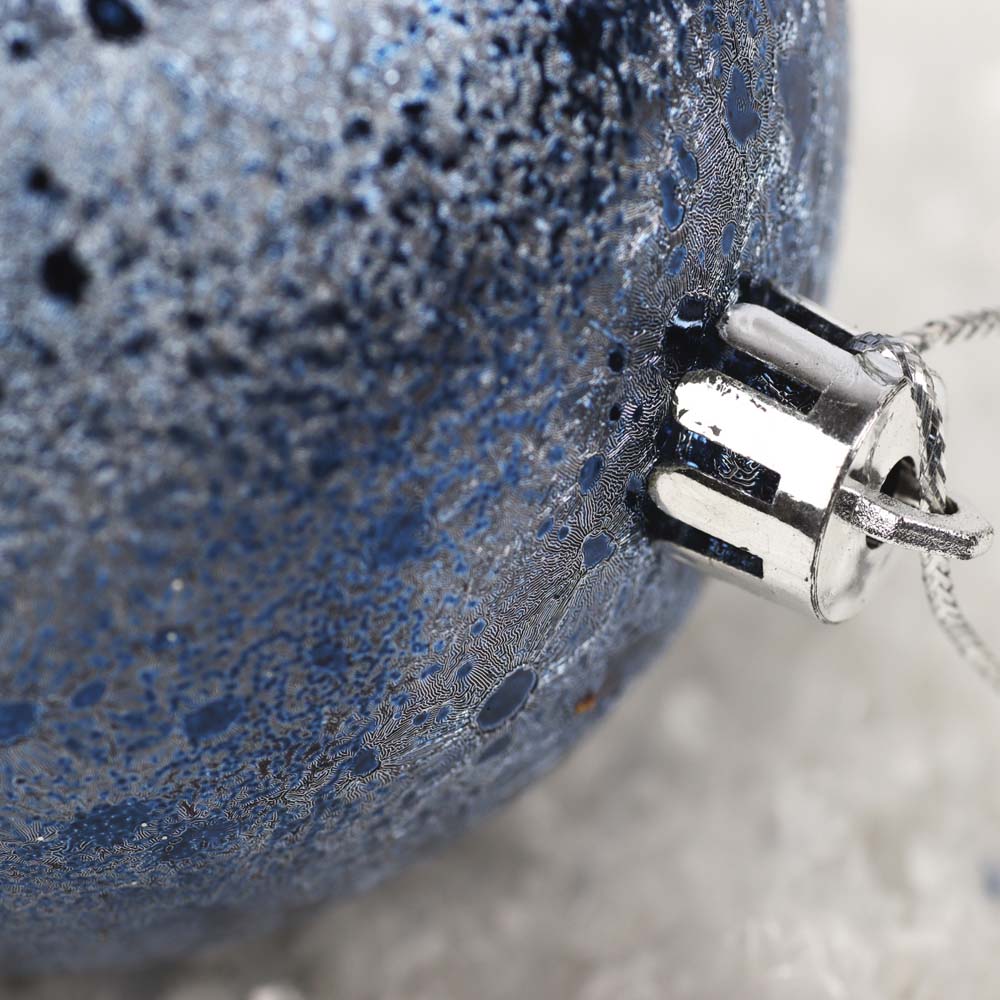 Набор шаров 8см 10шт "dark night" синий