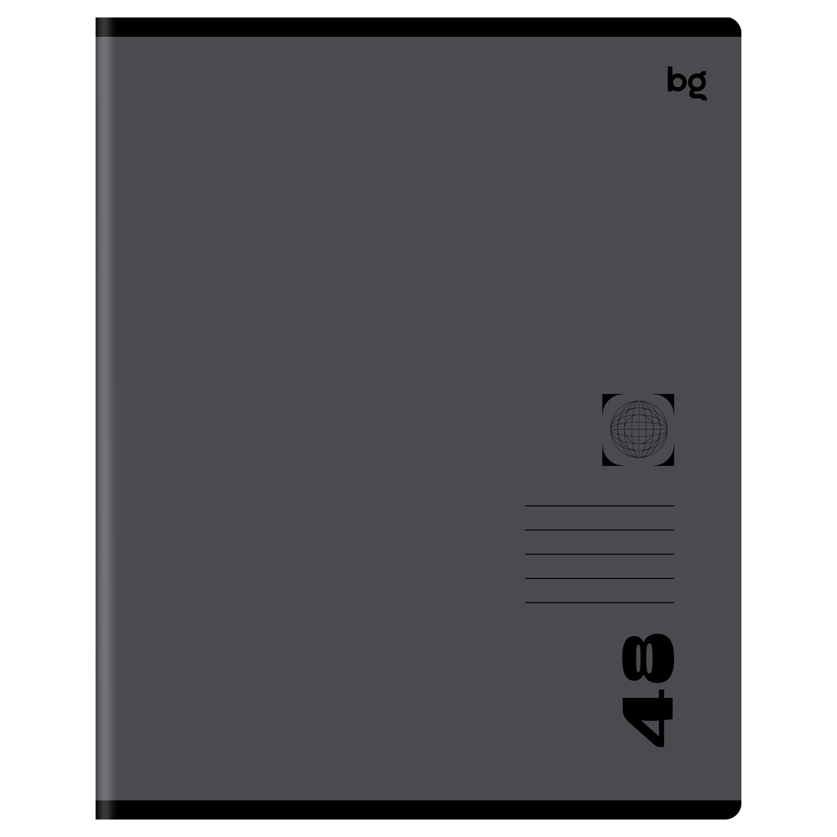 Тетрадь 48л. кл. "тёмные цвета" (bg) б/б,мат.лам.,асс-т