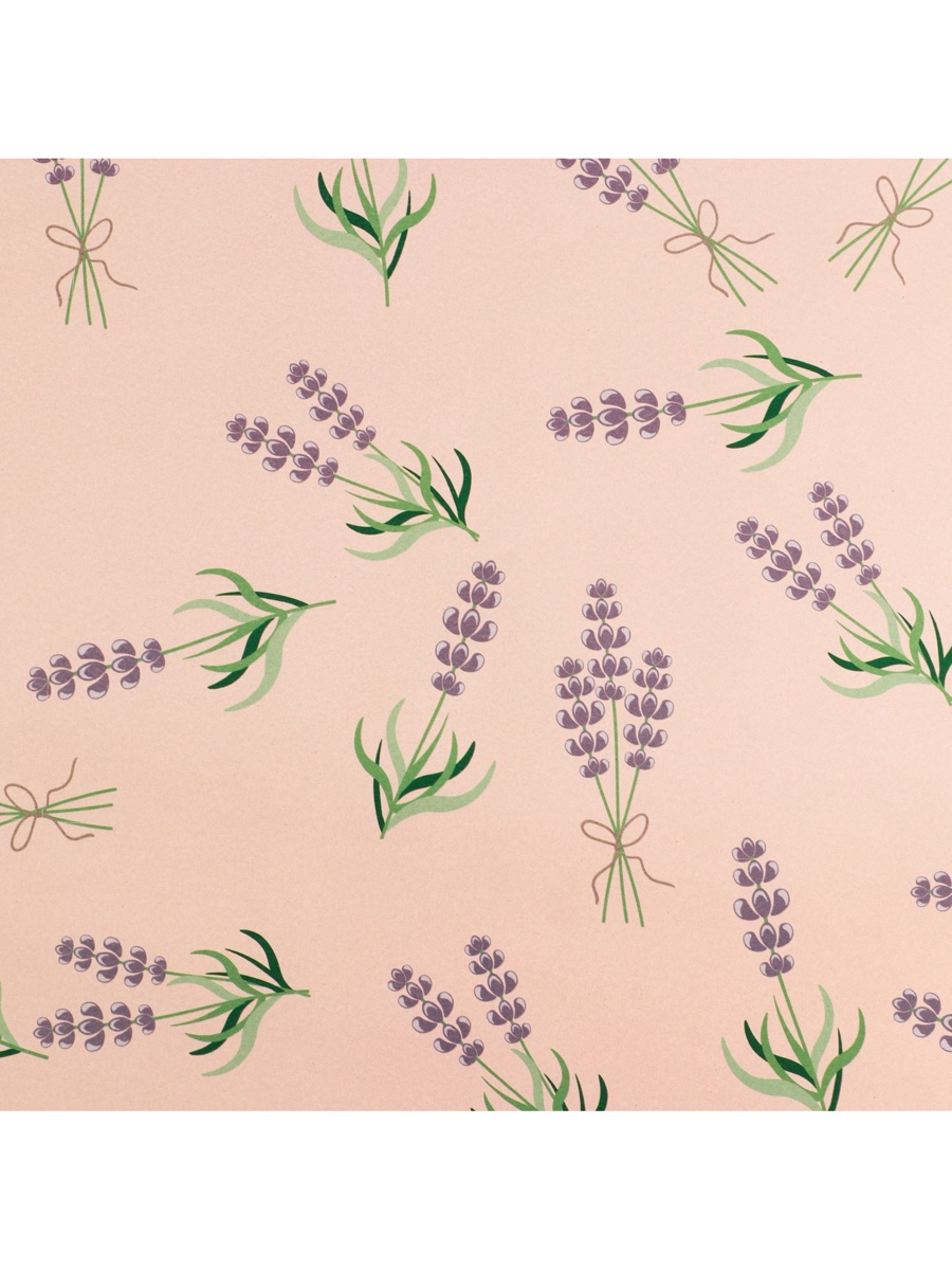 Бумага упаковочная 2-ст. 100х70см "лаванда"