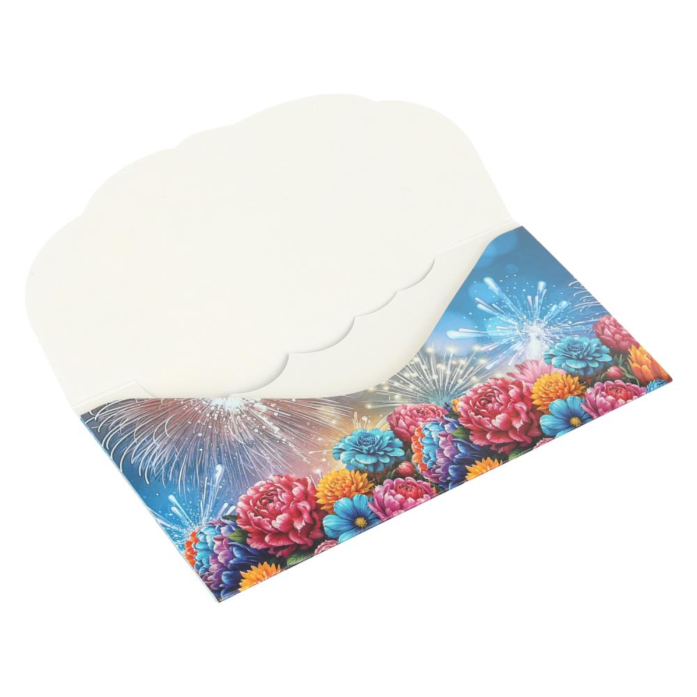 Конверт для денег "с днём рождения!" шарики