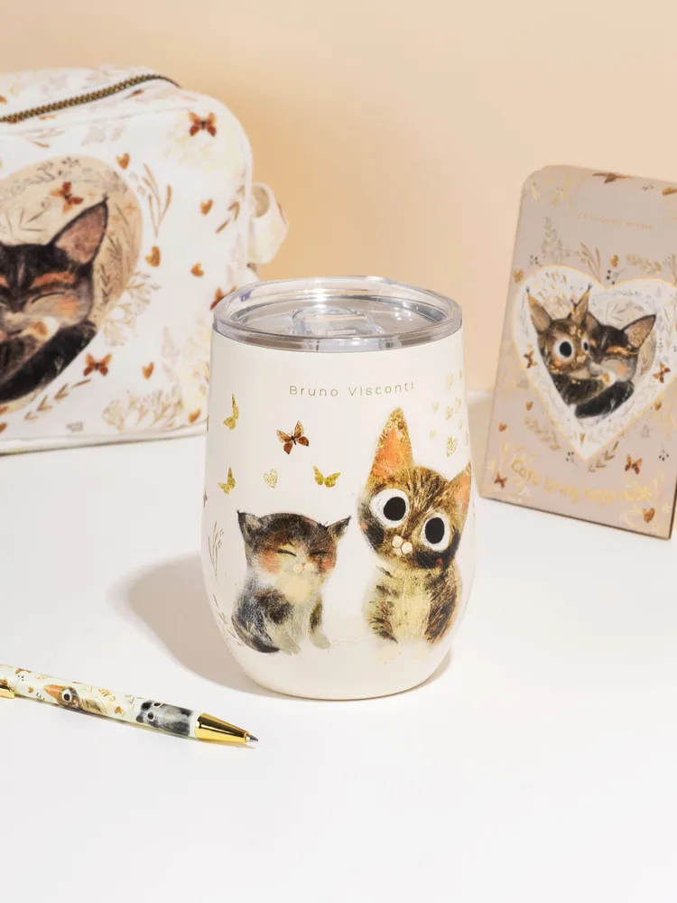 Термокружка "love me. котики. счастье" 360мл