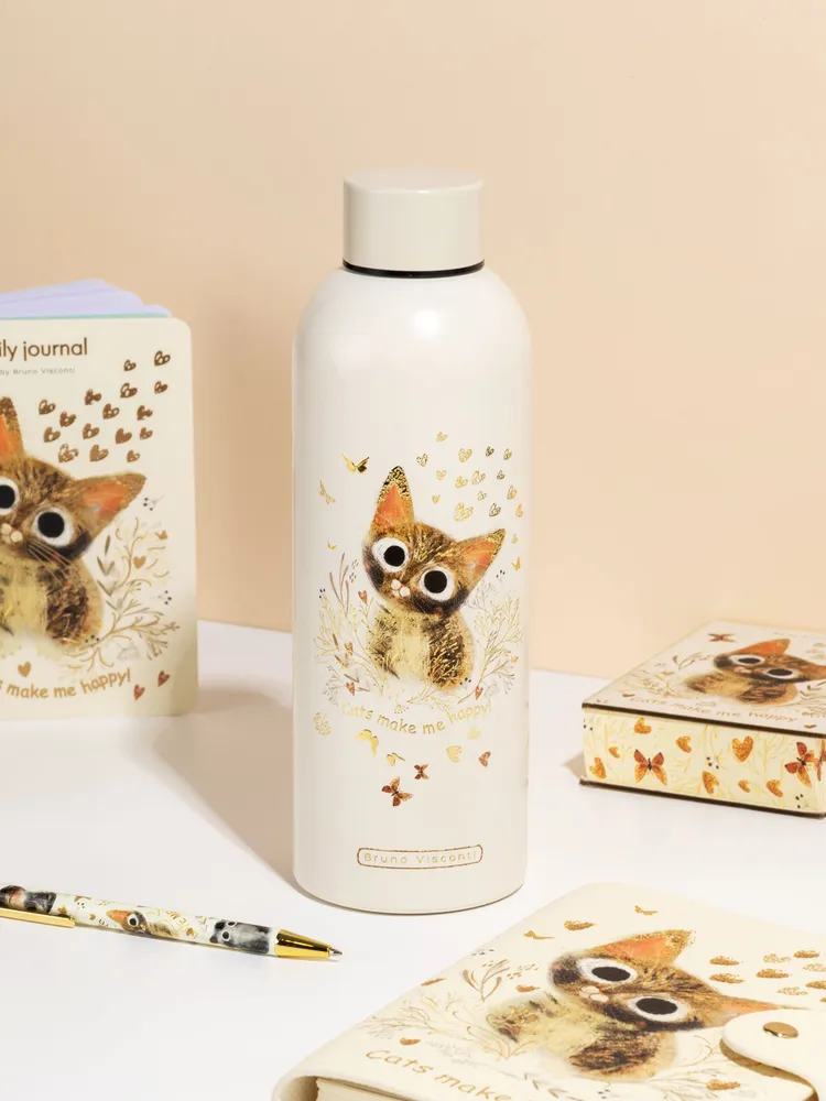 Термобутылка "love me. милый котик" 500мл