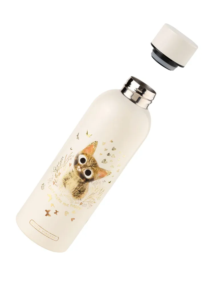 Термобутылка "love me. милый котик" 500мл