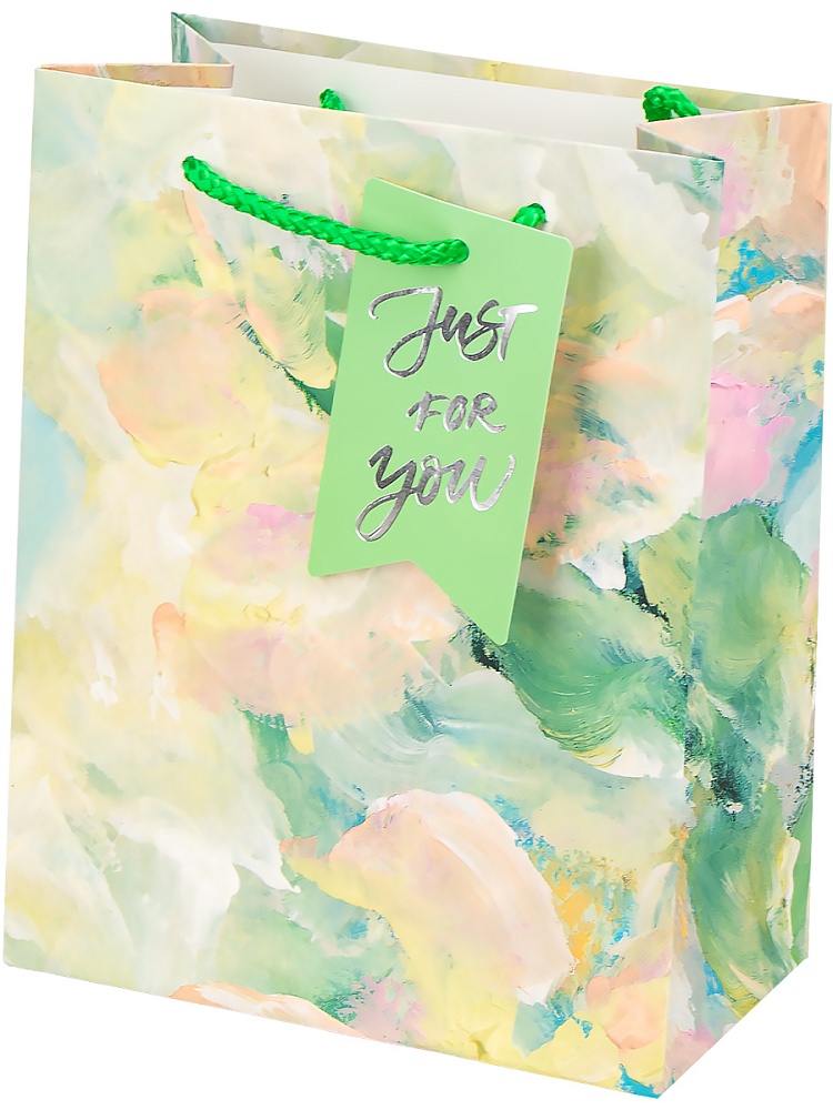 пакет подарочный "художество" зелёный (18х23х10см) Пакет подарочный "художество" зелёный (18х23х10см)