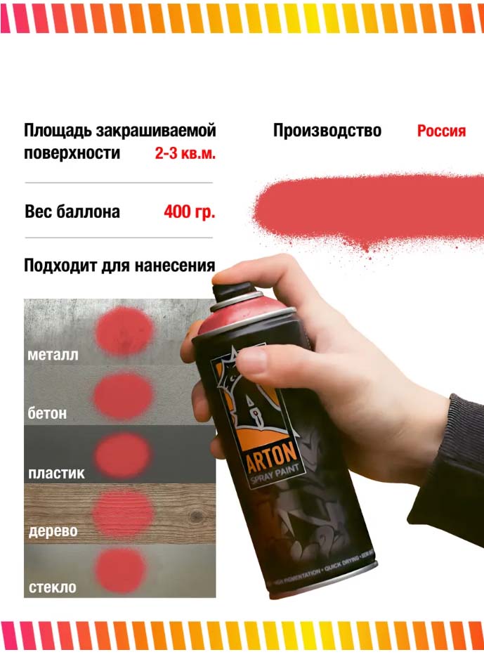 Аэрозоль 400мл a335 truba funky red