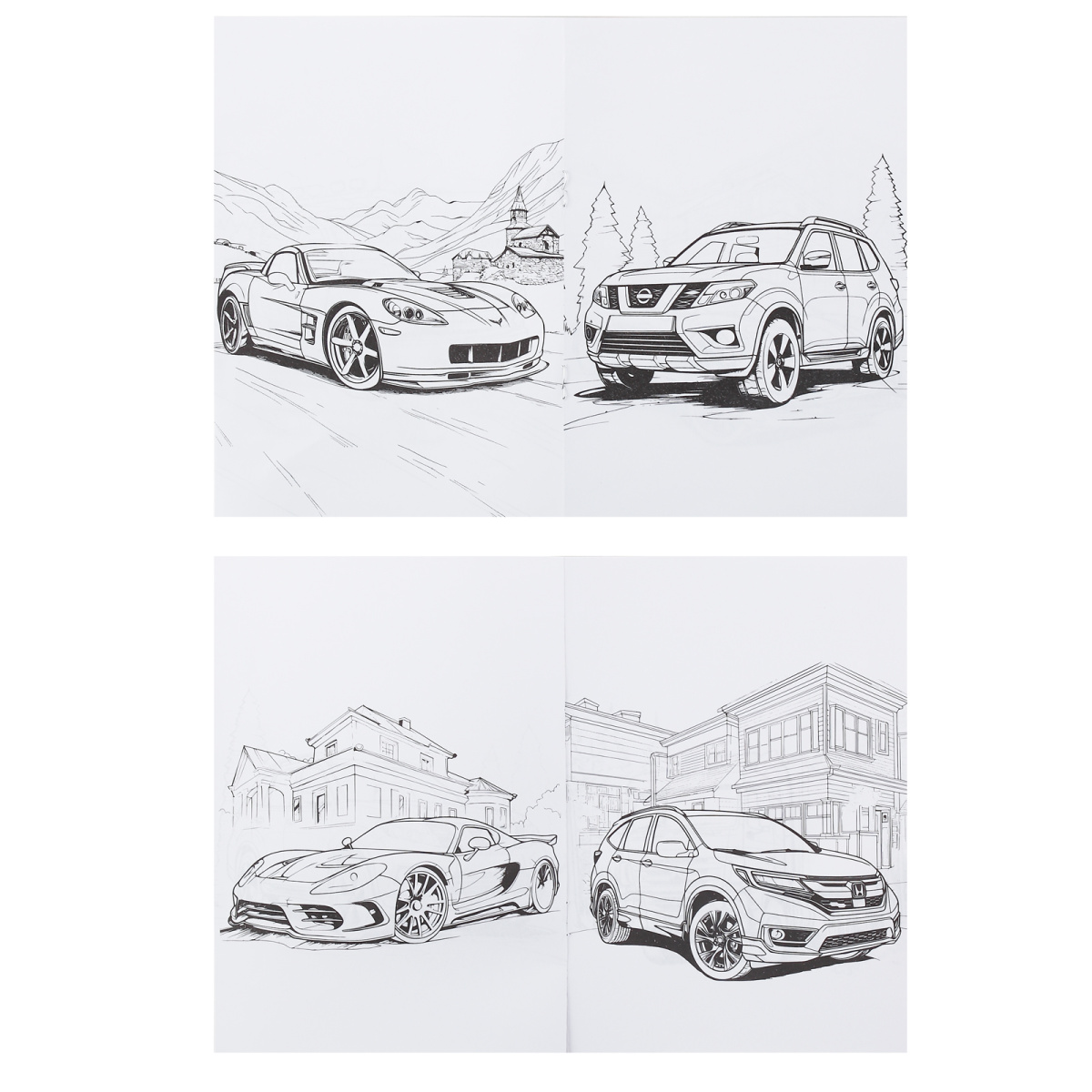 Раскраска "машины" а5 (кокос)