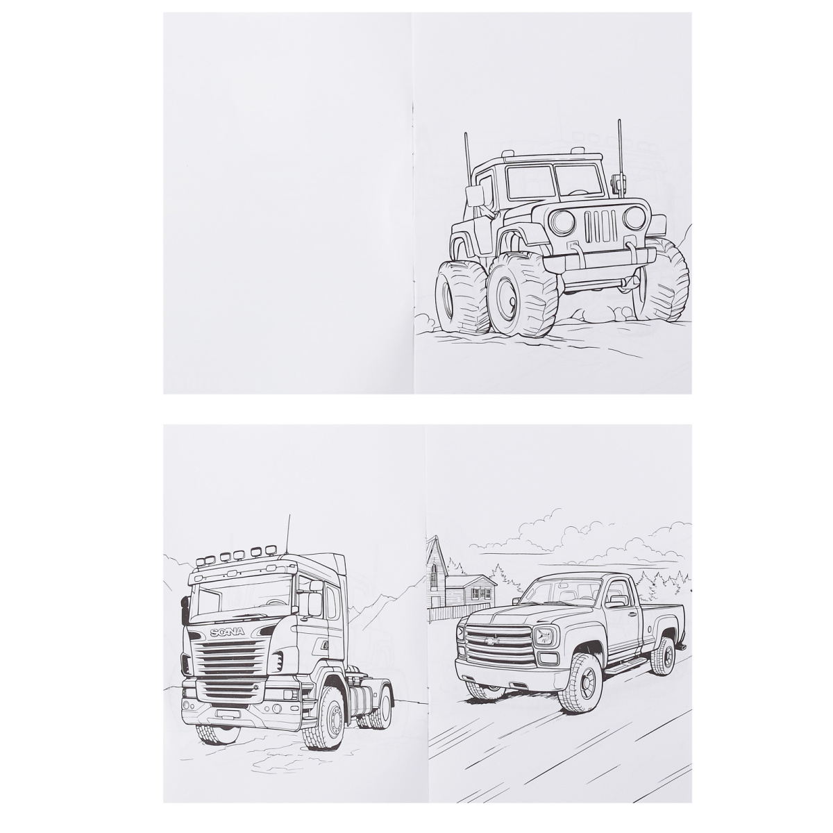 Раскраска "машины" а5 (кокос)