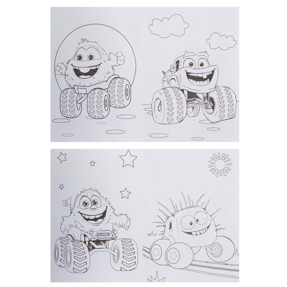 Раскраска "быстрые монстрики" а5 (кокос)