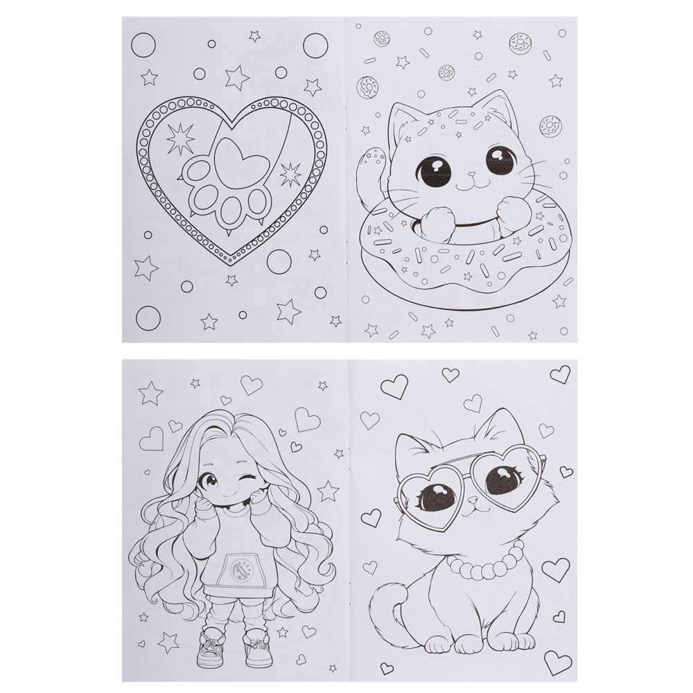 Раскраска для девочек а5 (кокос)