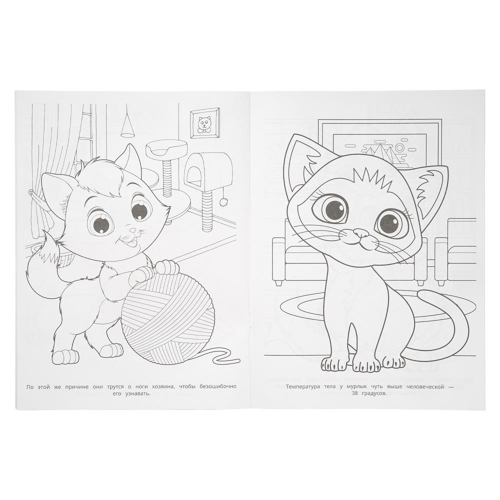 Раскраска "милые котята" а4 (умка)