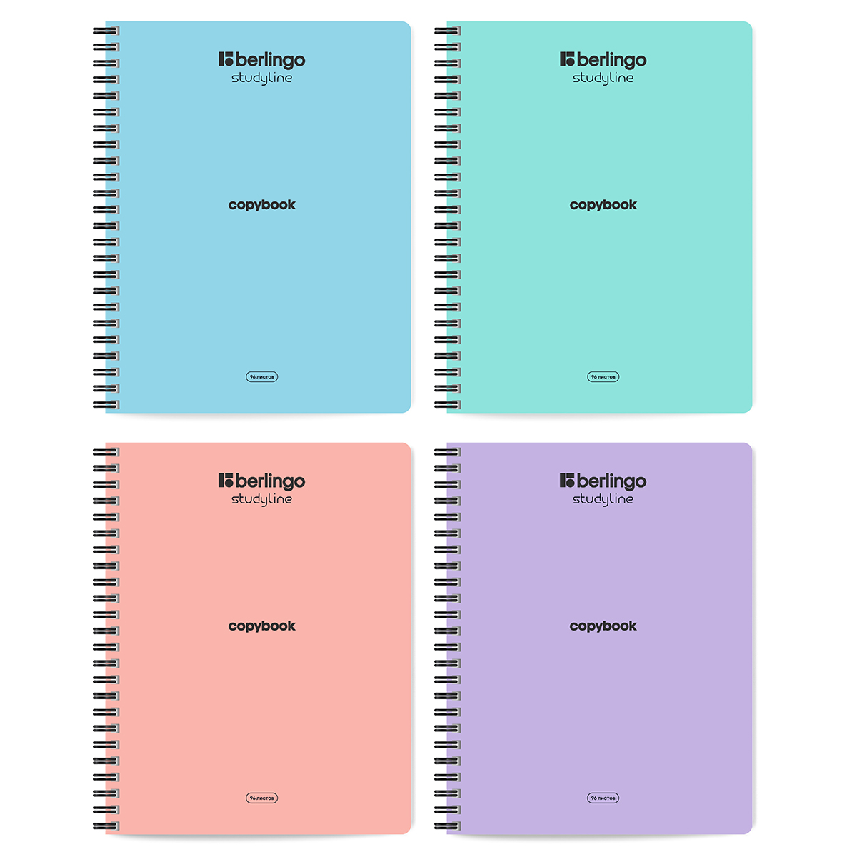 Тетрадь на гребне 96л. кл. "instinct" (berlingo) б/б,мат.лам.,выб.лак,асс-т