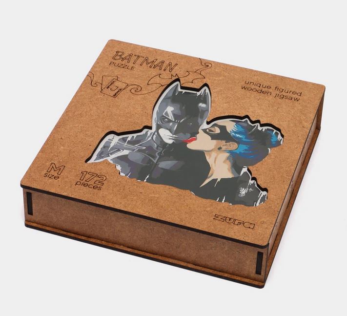 Пазлы дерев.с двухсл. крышкой "бэтмен" м