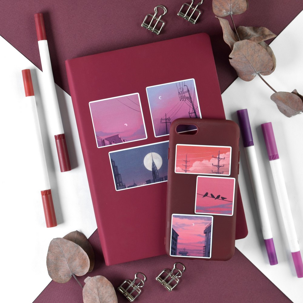 Наклейки винил а4 evening