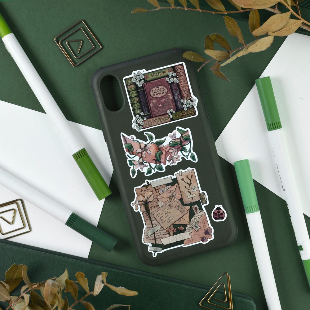 Наклейки винил а4 floral motif