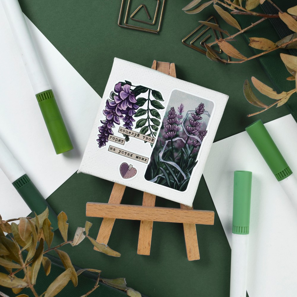 Наклейки винил а4 floral motif