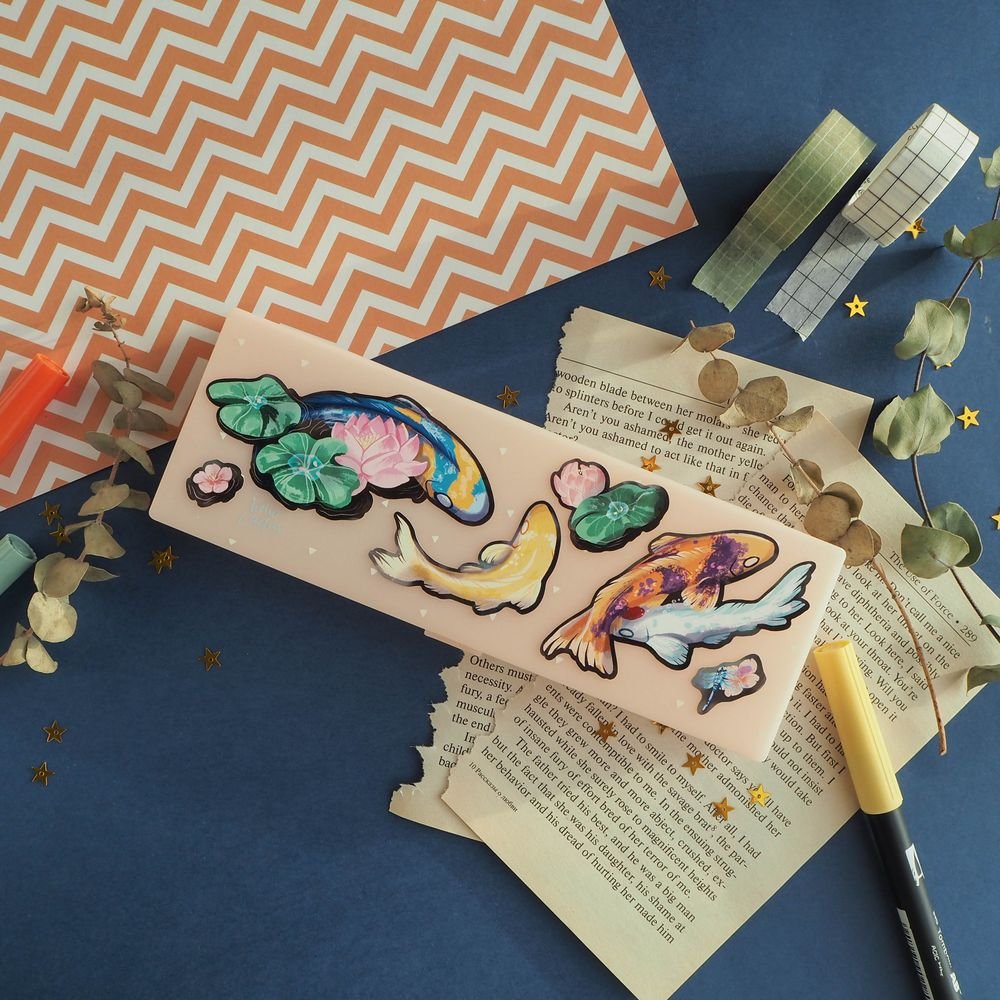 Наклейки винил а4 koi