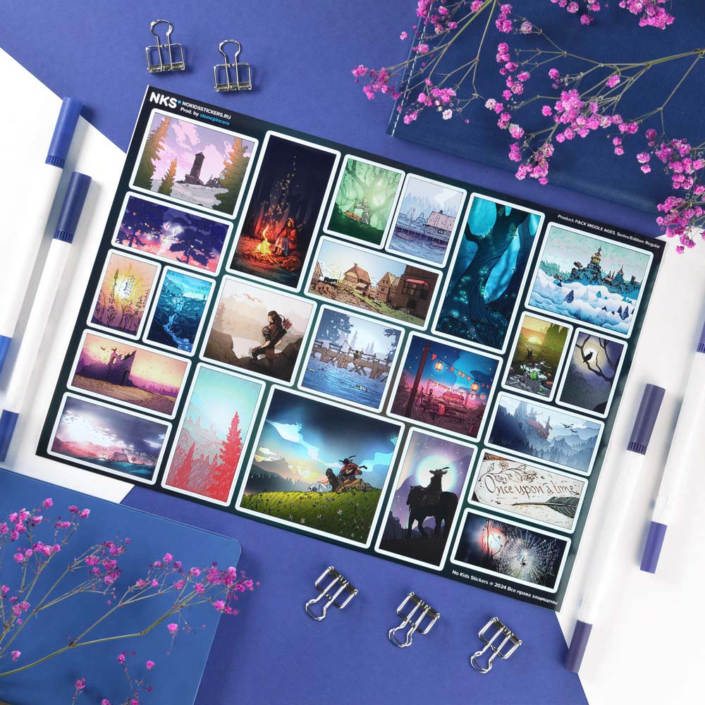 Наклейки винил а4 middle ages