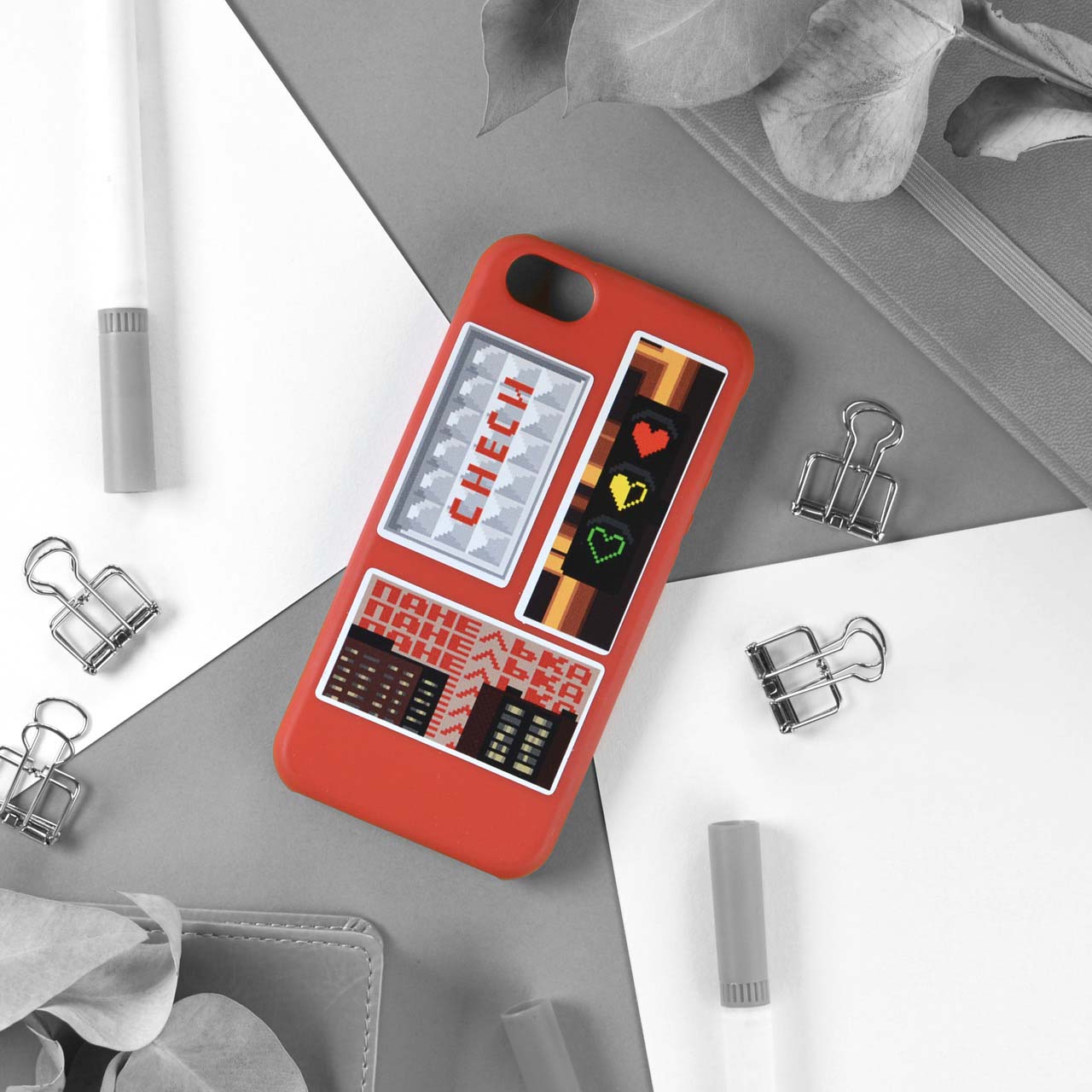 Наклейки винил а4 pixel 24