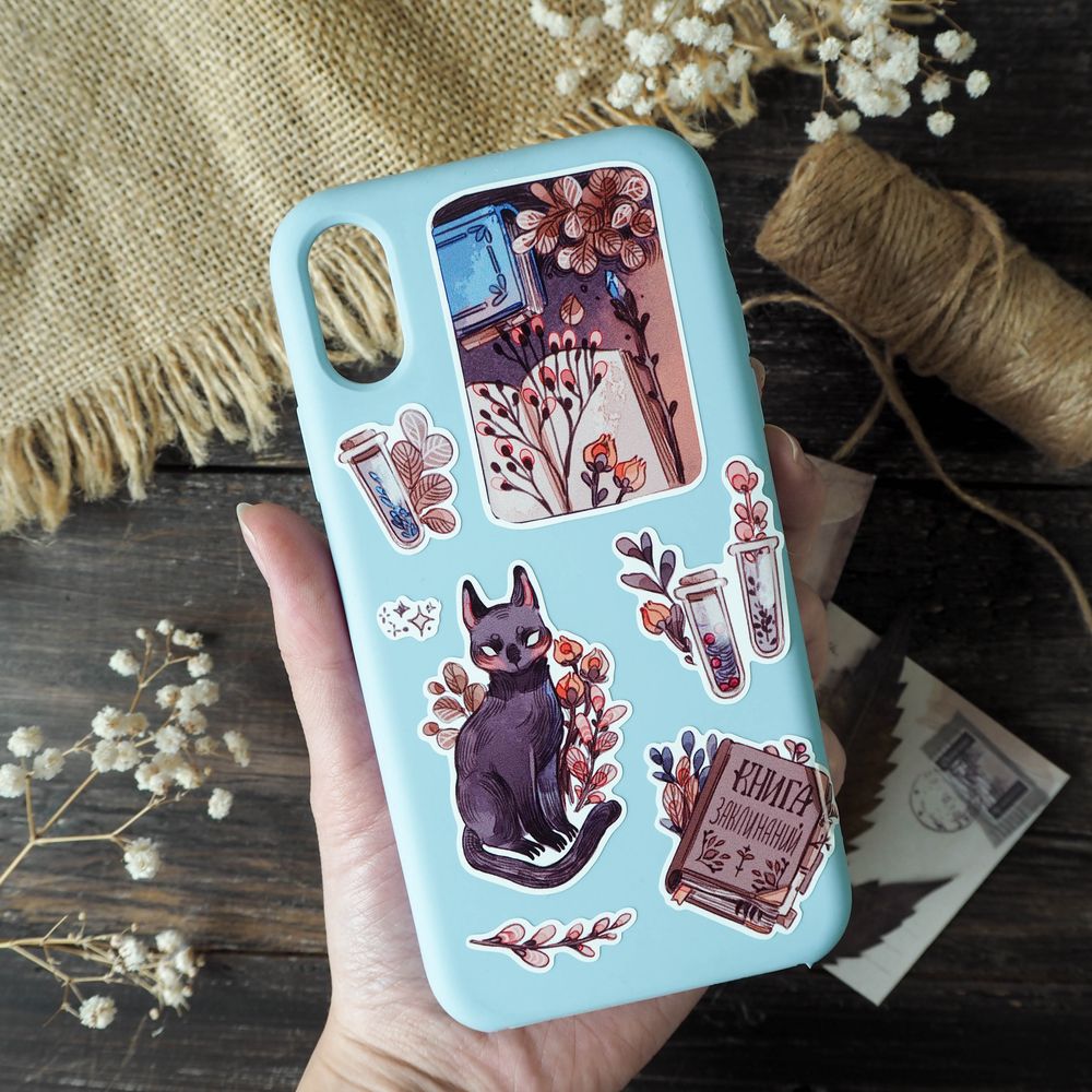 Наклейки винил а4 witch herbs