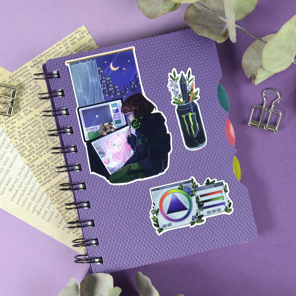 Наклейки 15х15см artist life