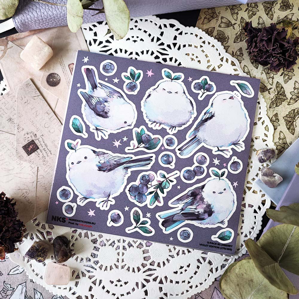 Наклейки 15х15см blueberry