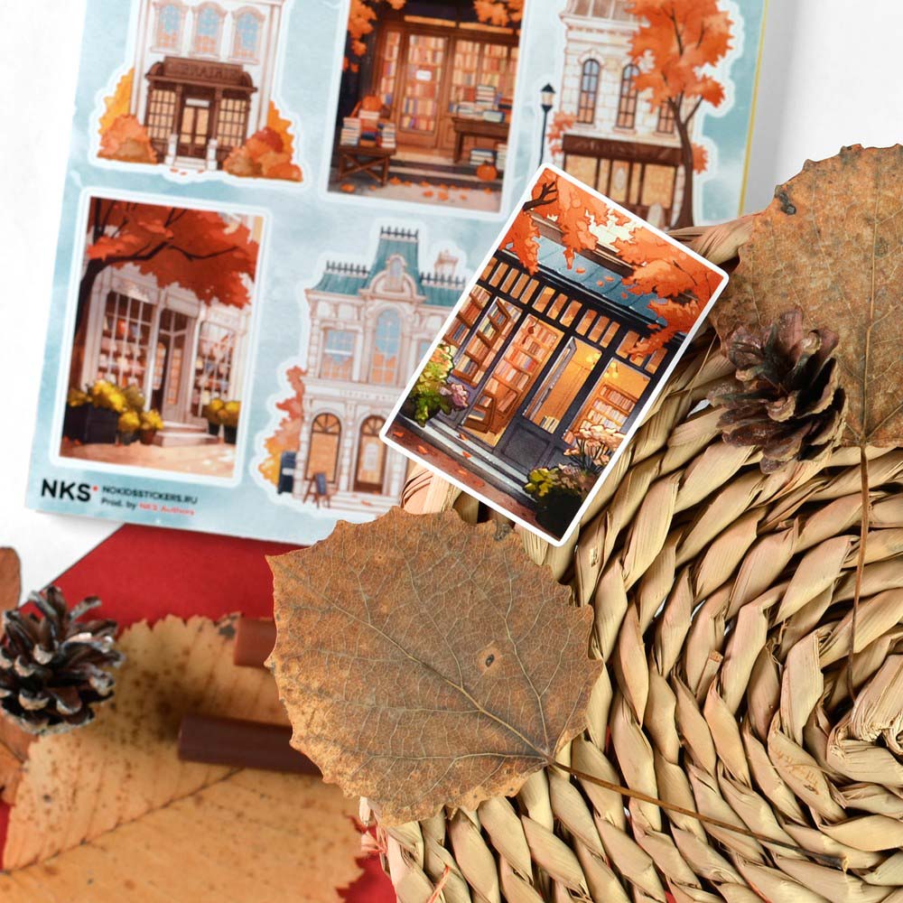 Наклейки 15х15см bookshop