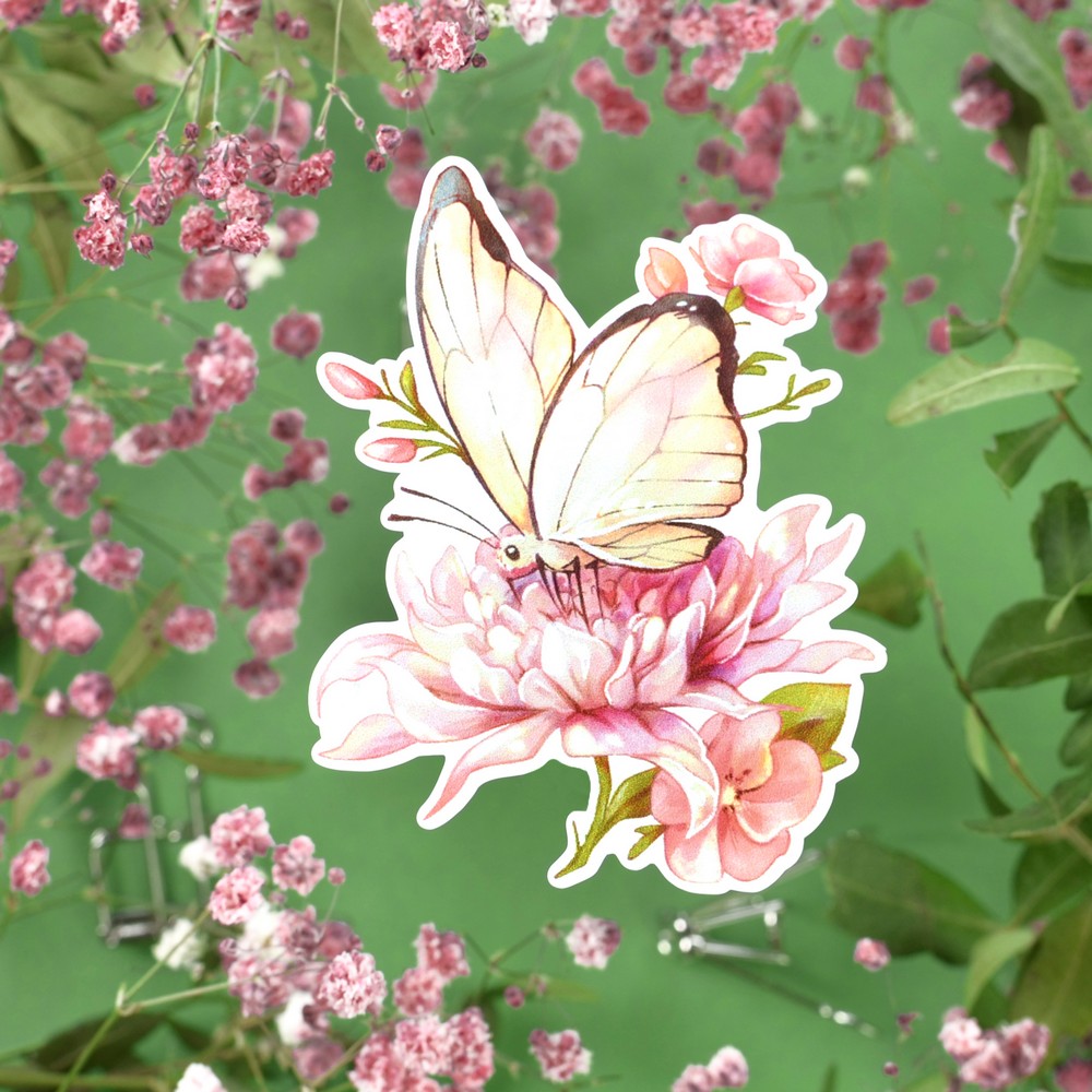 Наклейки 15х15см butterflies