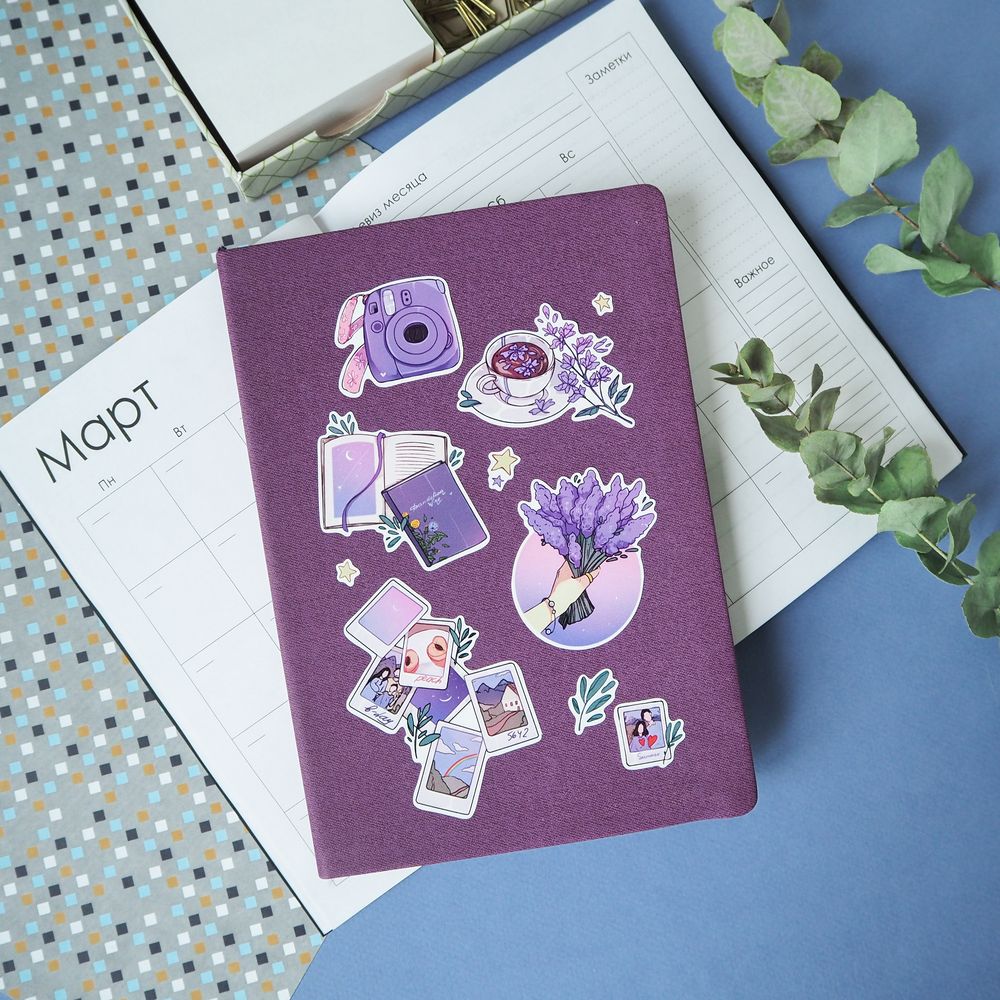 Наклейки 15х15см flower tea