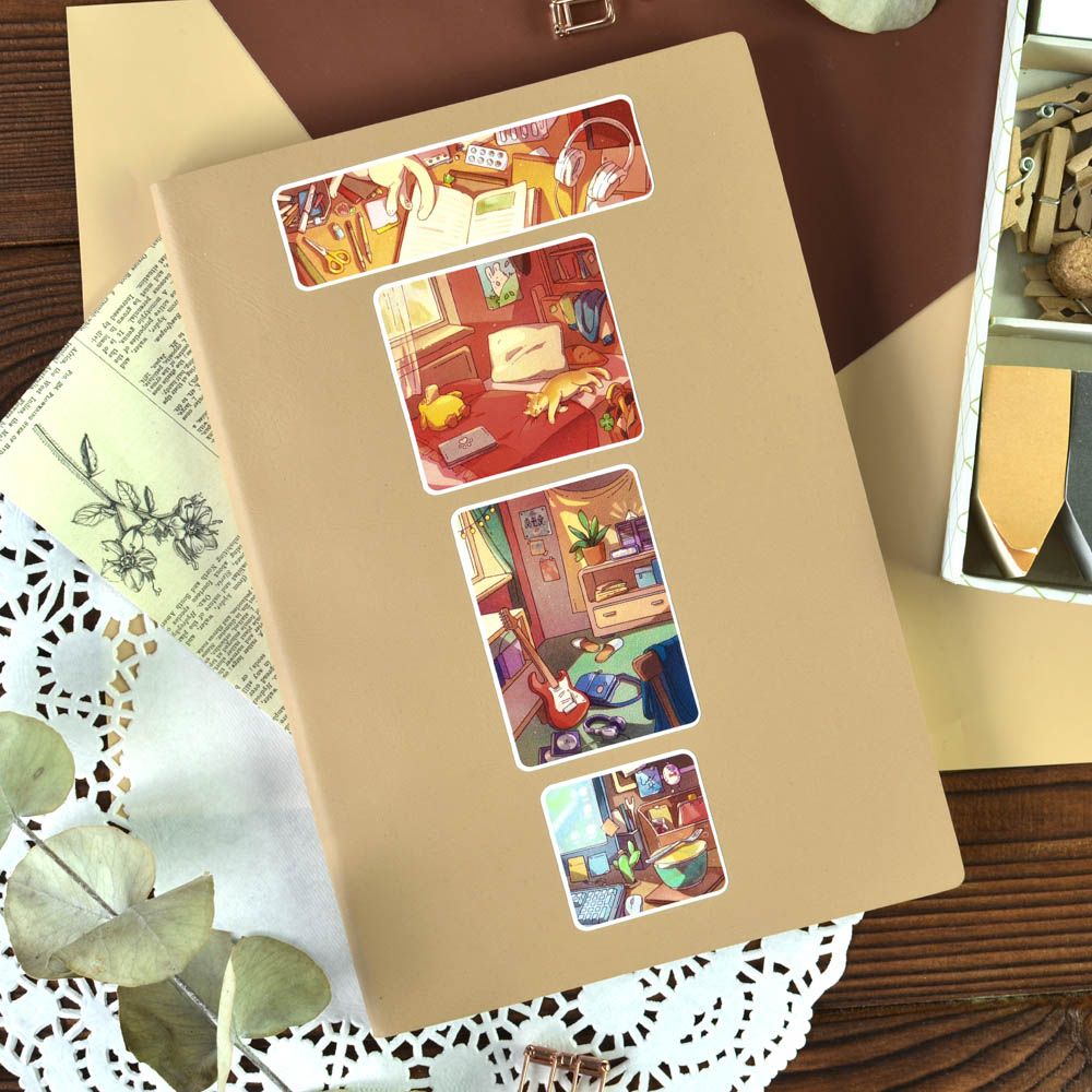 Наклейки 15х15см lo-fi