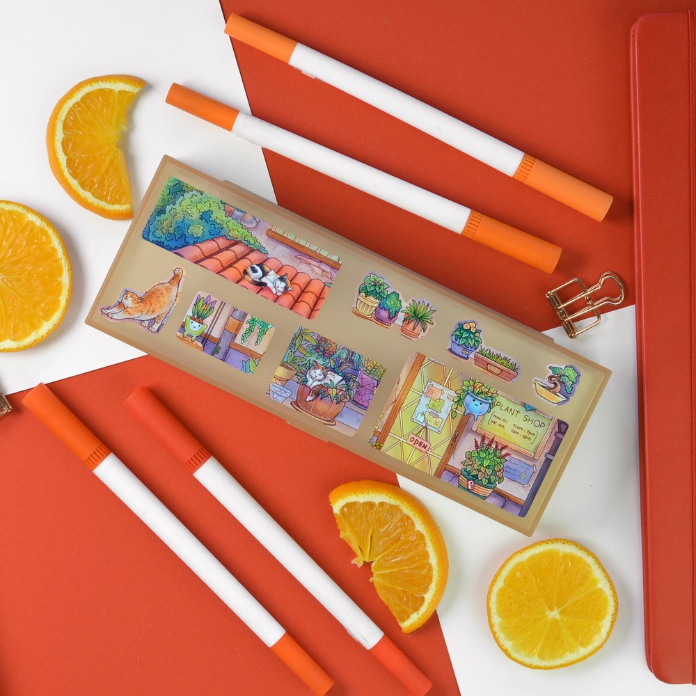 Наклейки 15х15см plant shop