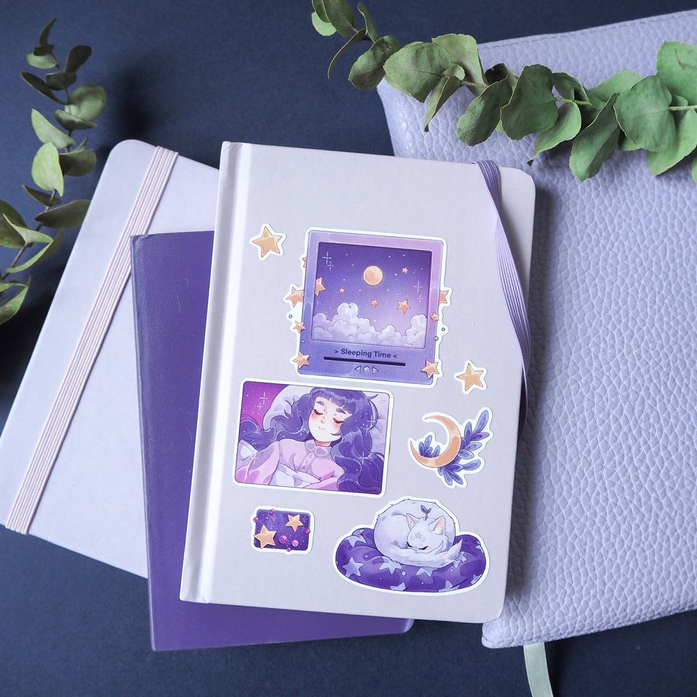 Наклейки 15х15см sleepy