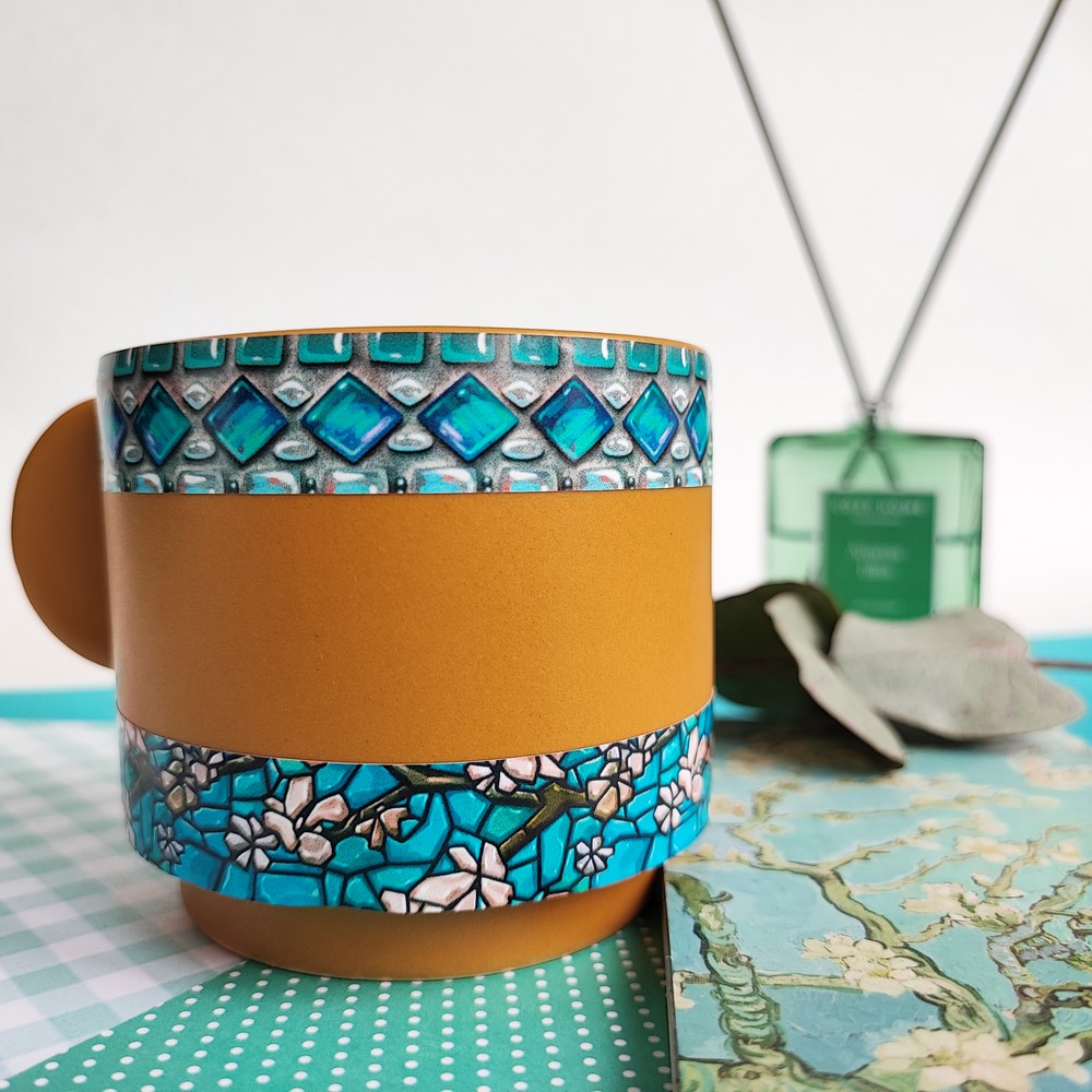 Наклейки 15х15см turquoise